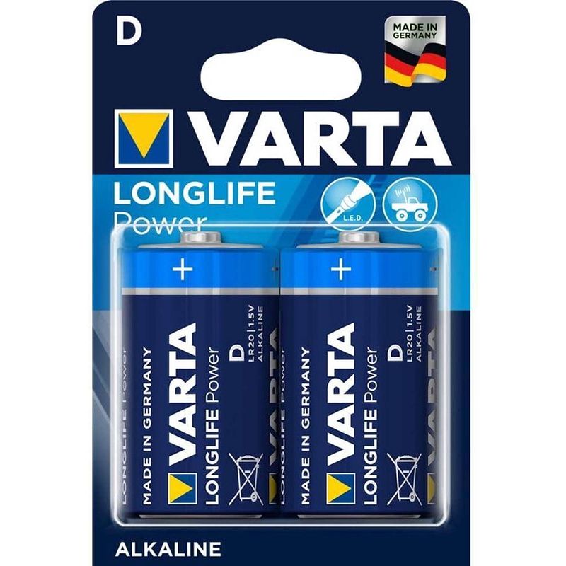 Foto van Varta - longlife power 2x d-cell alkaline