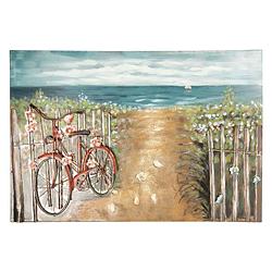 Foto van Clayre & eef multi wanddecoratie fiets 120*7*80 cm 5wa0149