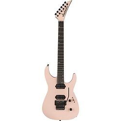 Foto van Jackson american series virtuoso eb satin shell pink elektrische gitaar met jackson foam core case