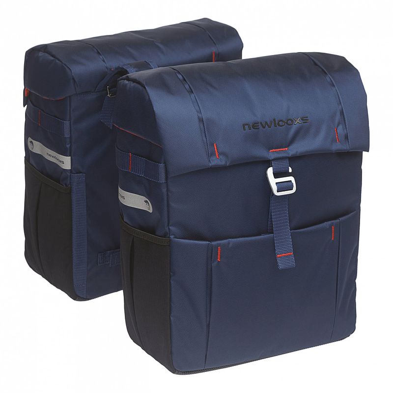 Foto van New looxs dubbele fietstas vigo 37 liter blauw