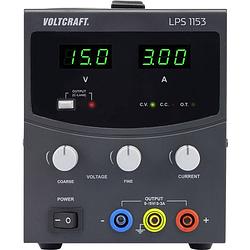 Foto van Voltcraft lps1153 labvoeding, regelbaar 0 - 15 v/dc 0 - 3 a 45 w aantal uitgangen 1 x