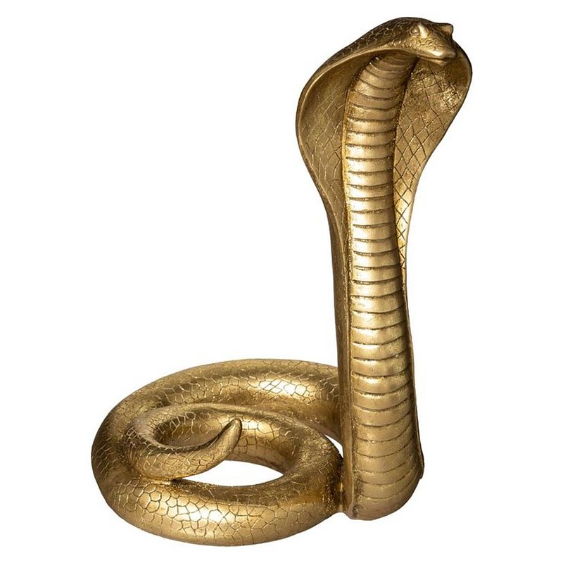 Foto van Casa di elturo decoratief object cobra - polyresin - xl - h36cm