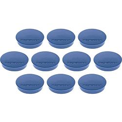 Foto van Magnetoplan magneet discofix standard (ø x h) 30 mm x 8 mm rond donkerblauw 10 stuk(s) 1664214