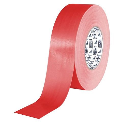 Foto van Deltec gaffer tape pro rood 50 mm x 50 m