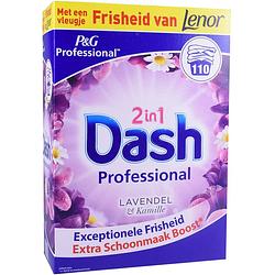 Foto van Dash waspoeder lavendel & kamille 2 in 1 professional - 110 wasbeurten