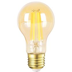 Foto van Led lamp - smart led - aigi rixona - bulb a60 - 6w - e27 fitting - slimme led - wifi led + bluetooth - aanpasbare kleur