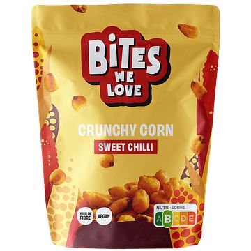 Foto van Biteswelove crunchy corn sweet chilli 100g bij jumbo