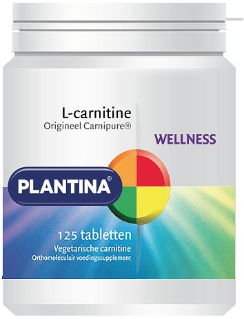 Foto van Plantina wellness l-carnitine tabletten