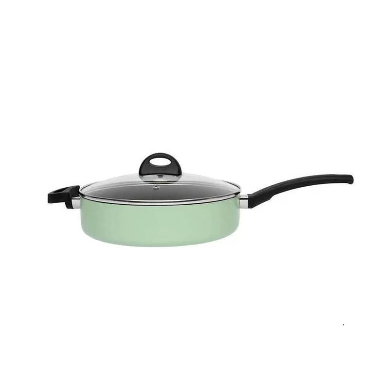 Foto van Berghoff braadpan met deksel groen 26 cm