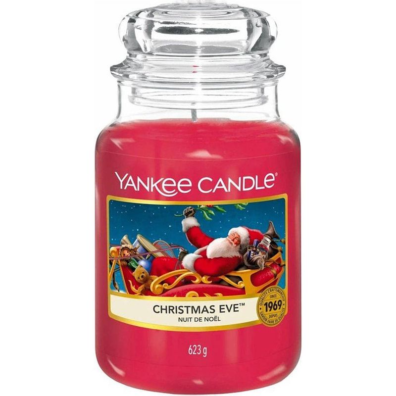Foto van Yankee candle - christmas eve geurkaars - large jar - tot 150 branduren