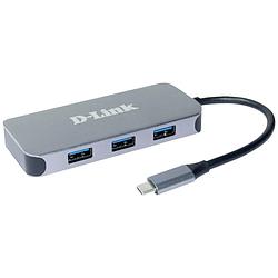 Foto van D-link dub-2335 6 poorten usb-c® (usb 3.2 gen 2) multiport hub antraciet