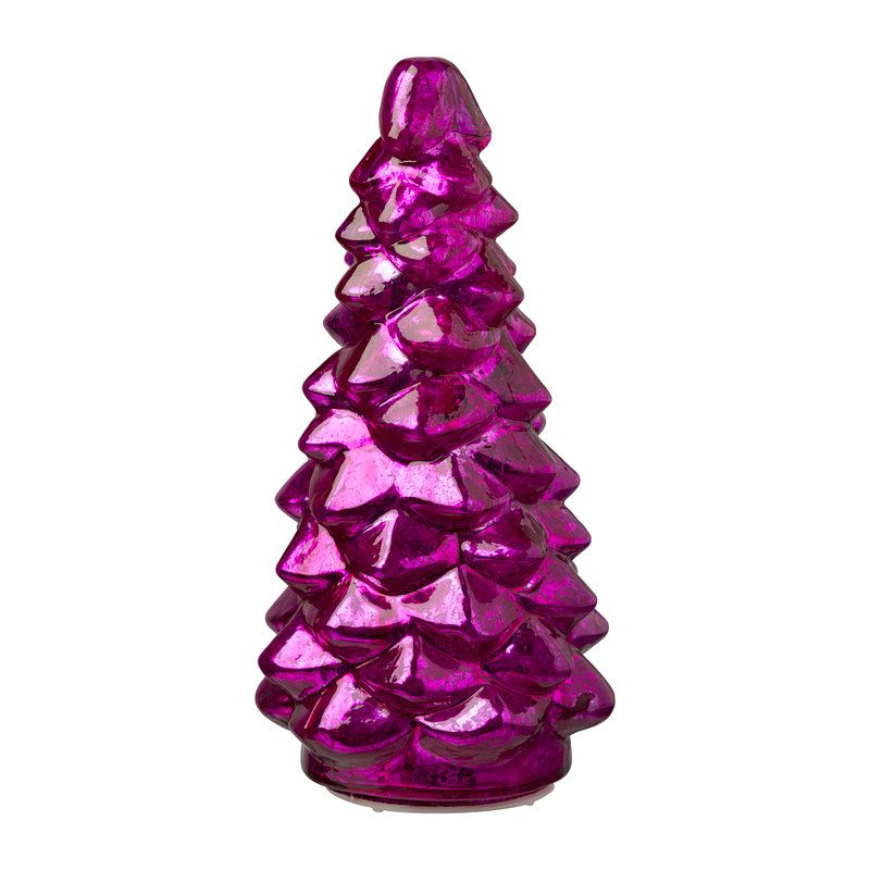 Foto van Lampje kerstboom groot - fuchsia - ø9.5x21 cm