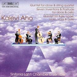 Foto van Aho: quintet for oboe and string quartet - cd (7318590010365)