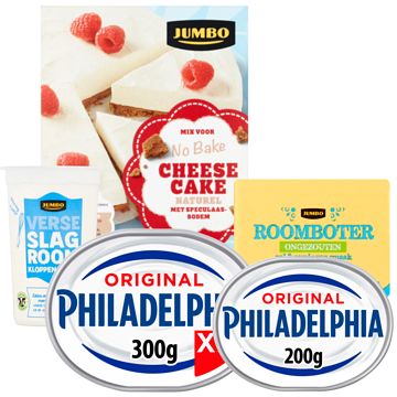 Foto van Jumbo no bake cheesecake met philadelphia