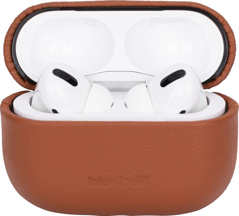 Foto van Bluebuilt hoesje voor airpods pro gen 1 leer cognac