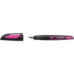 Foto van Ergonomische schoolpen stabilo easybuddy, penpunt l, zwart/magenta