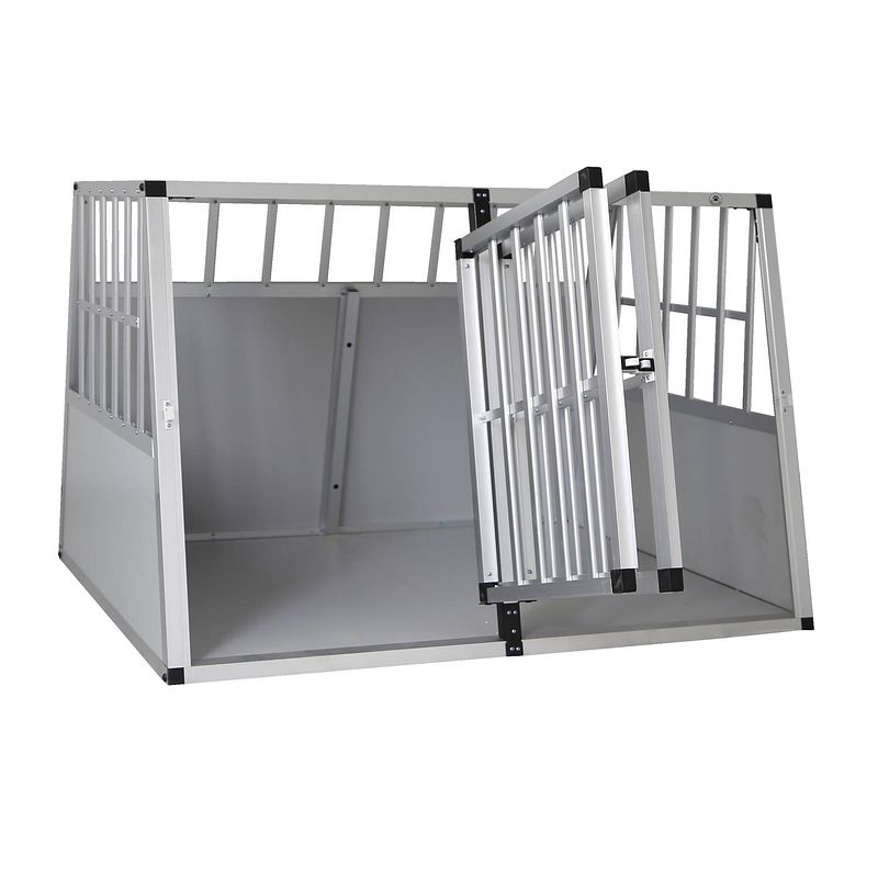 Foto van 4animalz® trapeze silver autobench voor honden - 104x90x69cm large