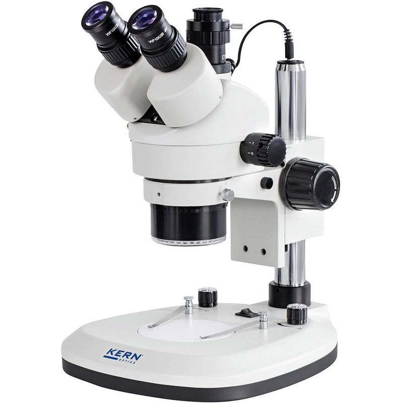 Foto van Kern optics ozl-46 stereo zoom microscoop trinoculair opvallend licht, doorvallend licht