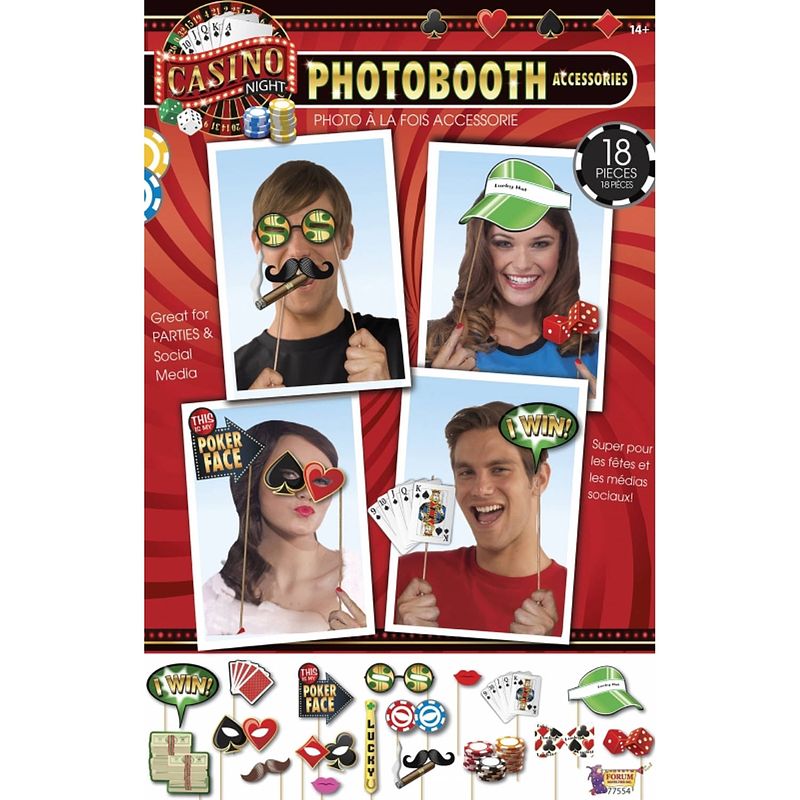 Foto van Foto prop set poker thema - fotoprops