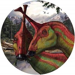 Foto van Komar tsintaosaurus vlies zelfklevend fotobehang 125x125cm rond