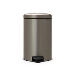 Foto van Brabantia newicon pedaalemmer 20 liter met kunststof binnenemmer - platinum