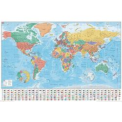 Foto van Pyramid world map modern 2020 poster 91,5x61cm