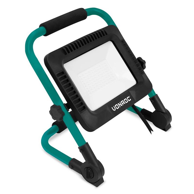 Foto van Vonroc led werklamp 50w - opvouwbaar - kantelbaar - brede stralingshoek 120°