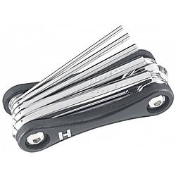 Foto van Ergotec multitool 8 functies 7,5 cm zwart/zilver