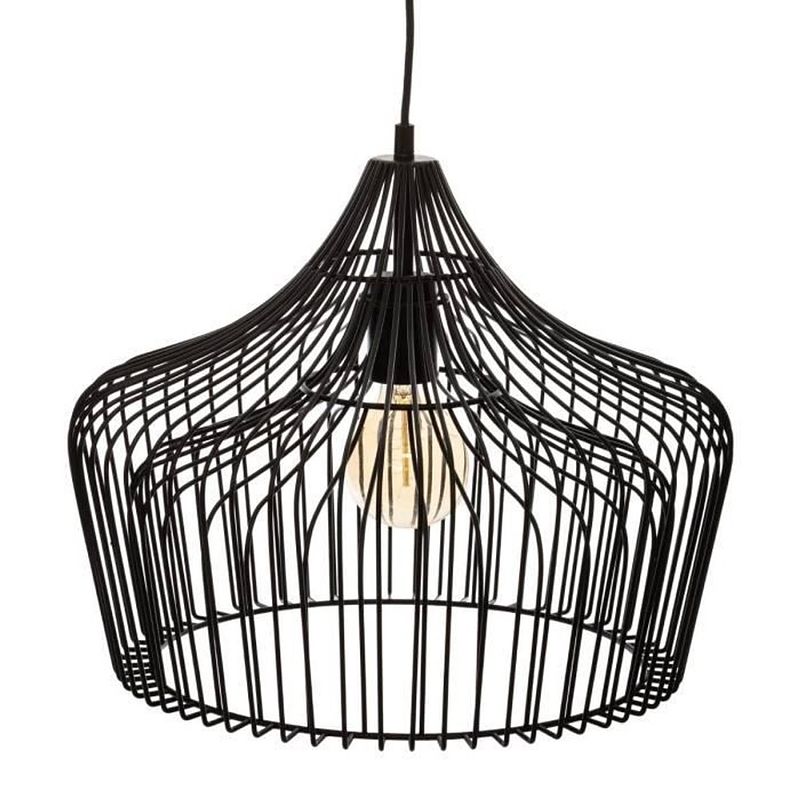 Foto van Metalen hanglamp - ø 40 cm - zwart