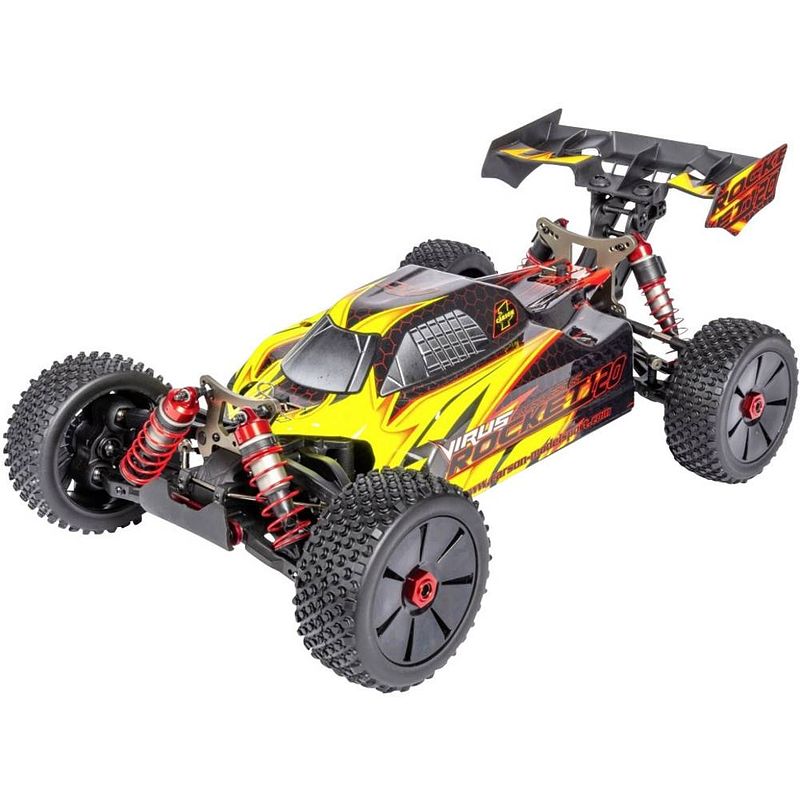 Foto van Carson modellsport virus 6s 120 km/h 1:8 rc auto elektro buggy 4wd rtr 2,4 ghz