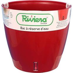 Foto van Riviera eva nieuwe ronde plastic pot - ø 46 cm - 49 l - rood