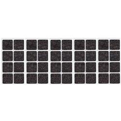 Foto van 40x zwarte meubelviltjes/antislip stickers 2,5 cm - meubelviltjes