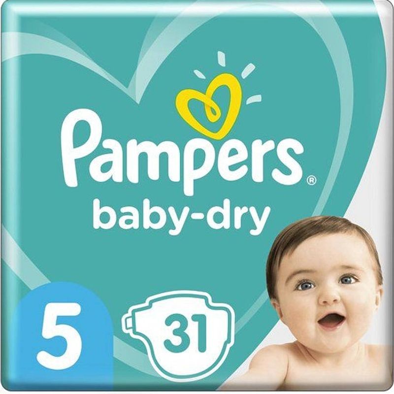 Foto van Pampers baby dry maat 5 - 31 luiers