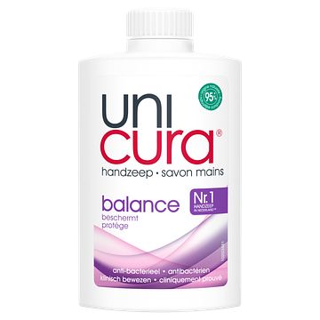 Foto van Unicura balance antibacteriele handzeep navul 250ml bij jumbo