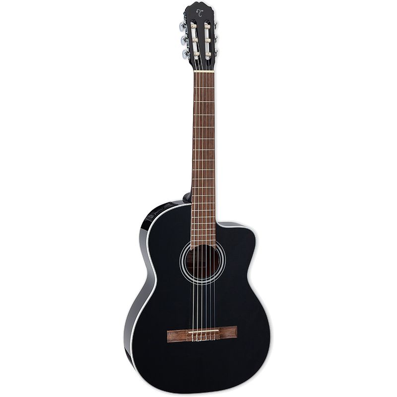 Foto van Takamine gc2ce black elektrisch-akoestische klassieke gitaar