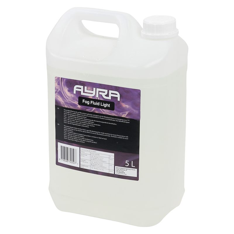 Foto van Ayra fog fluid light 5 liter rookvloeistof