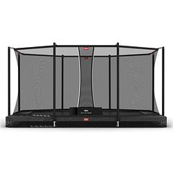 Foto van Berg trampoline ultim favorit met veiligheidsnet - safetynet comfort - inground - 410 x 250 - grijs