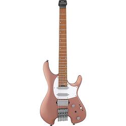 Foto van Ibanez q54w cmm copper metallic matte headless elektrische gitaar met gigbag