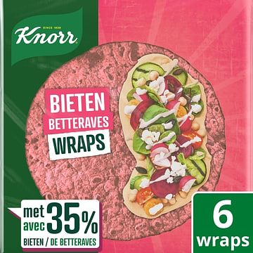 Foto van Knorr bieten wraps 6 stuks 240g bij jumbo