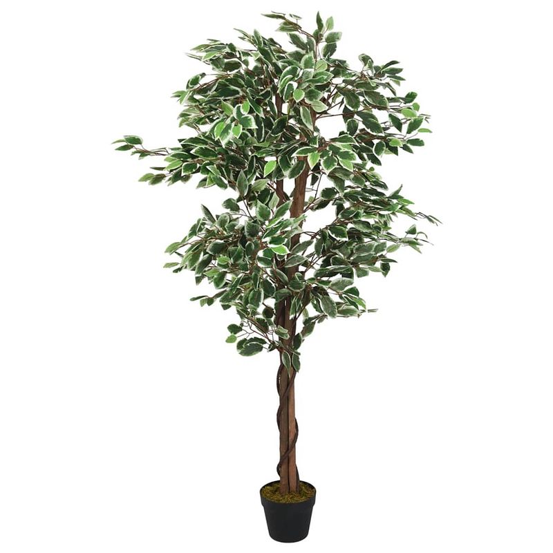 Foto van Vidaxl kunstplant ficus 1260 bladeren 200 cm groen