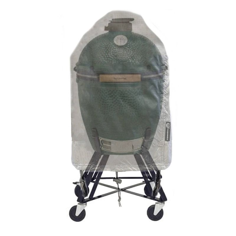 Foto van Cuhoc beschermhoes barbecue/bbq barbecuehoes voor de medium green egg bbq diamond label