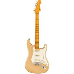 Foto van Fender american vintage ii 1957 stratocaster mn vintage blonde elektrische gitaar met koffer