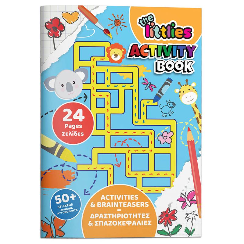 Foto van The littlies activiteitenboek brainteasers junior a4 paperback