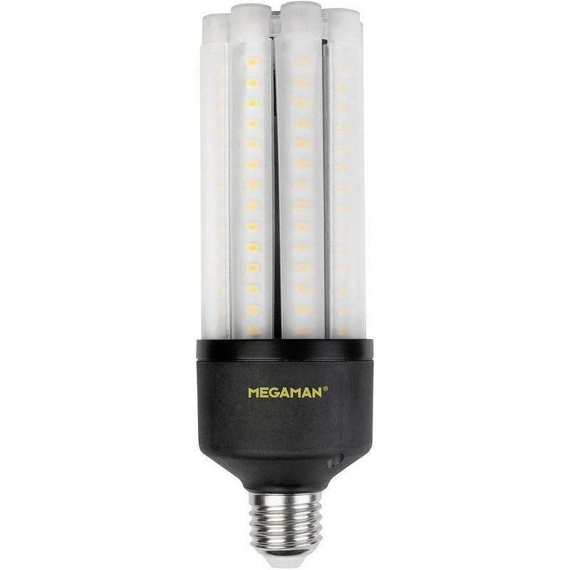 Foto van Megaman mm60724 led-lamp energielabel f (a - g) e27 staaf 27 w = 50 w neutraalwit (ø x l) 63 mm x 188 mm 1 stuk(s)