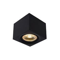 Foto van Lucide fedler - plafondspot - led dim to warm - gu10 - 1x12w 2200k/3000k - zwart