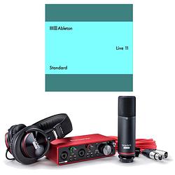 Foto van Focusrite scarlett 2i2 studio 3rd gen usb audio interface met ableton live 11 standard upgrade