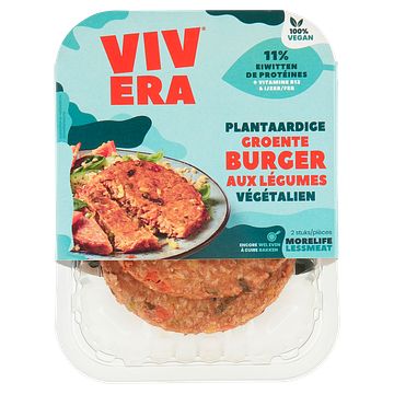 Foto van Vivera plantaardige groenteburger 2 stuks 200g bij jumbo