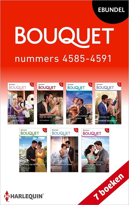 Foto van Bouquet e-bundel nummers 4585 - 4591 - dani collins, kim lawrence, annie west, sharon kendrick, maya blake, julia james, caitlin crews - ebook