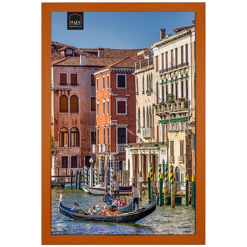 Foto van Haes deco - houten fotolijst venezia oranje 20x30 -sp12430