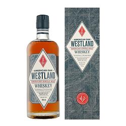 Foto van Westland american oak single malt whiskey 70cl whisky + giftbox